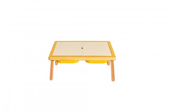 WoodnJoy Ahşap Mini Duyusal Oyun Masası - 2