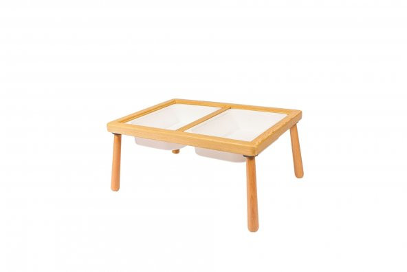 WoodnJoy Ahşap Mini Duyusal Oyun Masası - 3