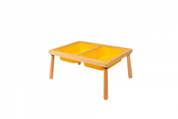 WoodnJoy Ahşap Mini Duyusal Oyun Masası - 4
