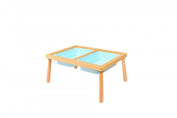 WoodnJoy Ahşap Mini Duyusal Oyun Masası - 6