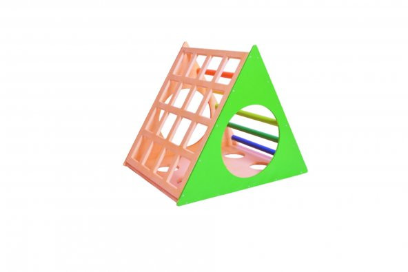 WoodnJoy Ahşap Üçgen Pikler Prizma - 2