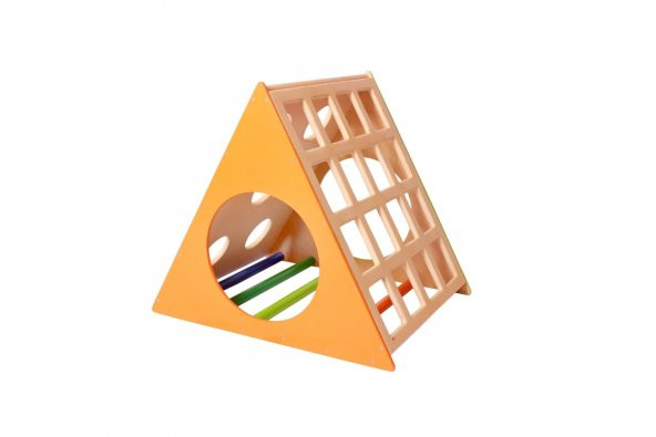 WoodnJoy Ahşap Üçgen Pikler Prizma - 4