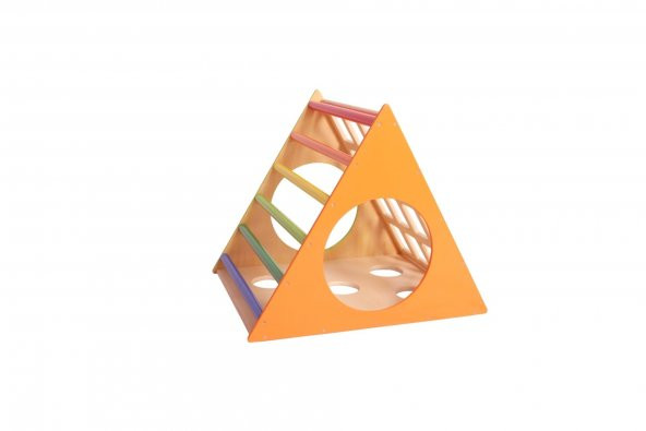 WoodnJoy Ahşap Üçgen Pikler Prizma - 6