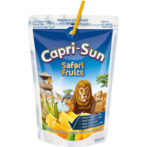 CAPRİ-SUN Safari Fruits 200ml x 20 Adet