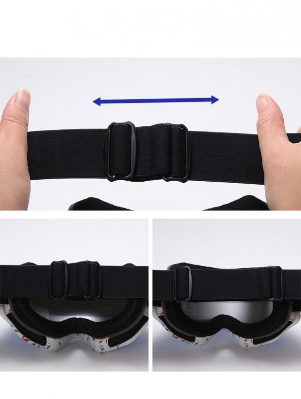 Schulzz UV400 Korumalı Buğu Önleyici Çift Katmanlı Snowboard Kayak Gözlüğü - 2