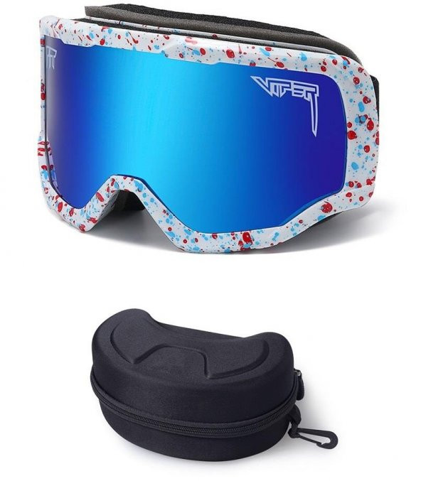 Schulzz UV400 Korumalı Buğu Önleyici Çift Katmanlı Snowboard Kayak Gözlüğü - 5