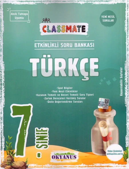 OKYANUS 7.SINIF CLASSMATE TÜRKÇE SORU BANKASI 2023