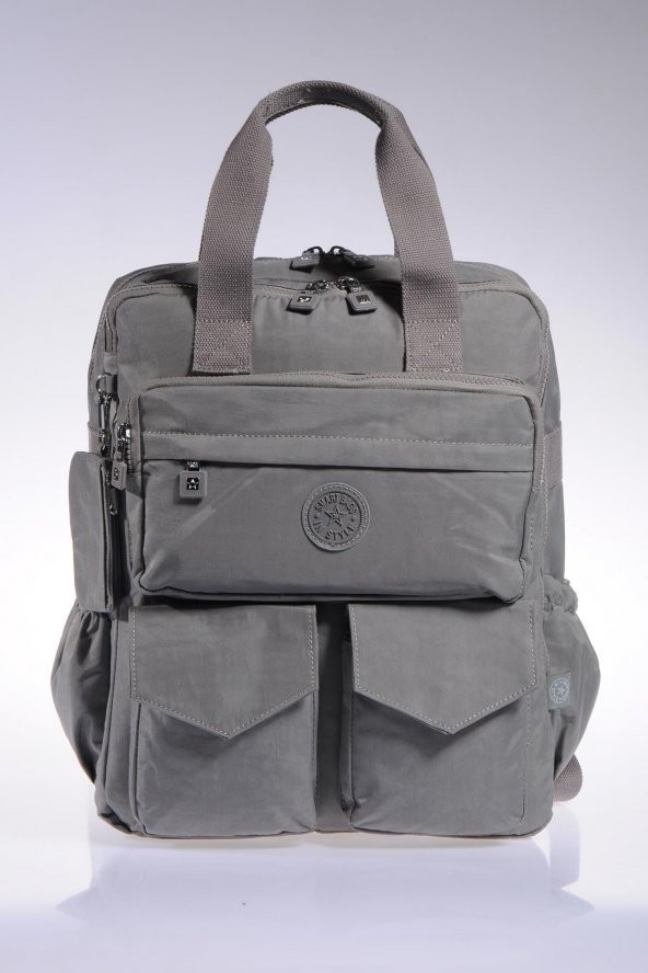 Smb1175-0078 Gri Kadın Sırt Çantası