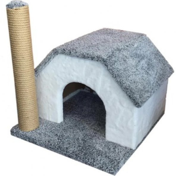 Tek Katlı Kedi Oyun Evi Ve Tırmalama Tahtası - 3