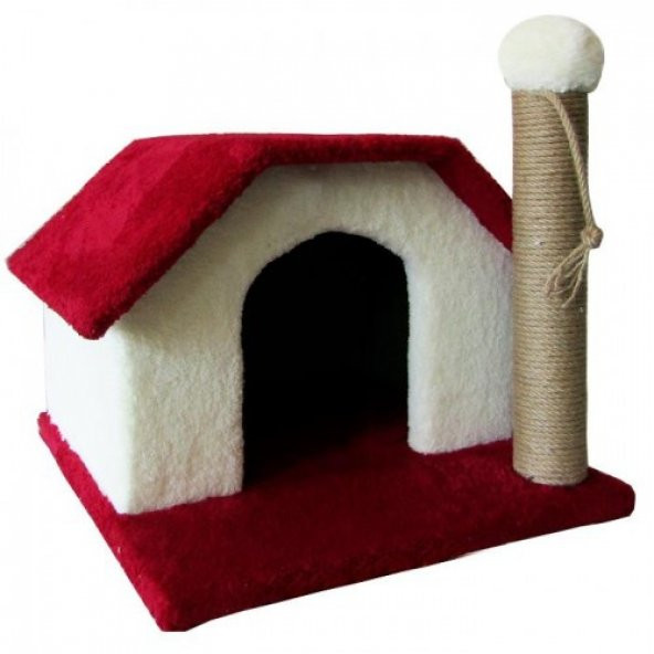 Tek Katlı Kedi Oyun Evi Ve Tırmalama Tahtası - 4