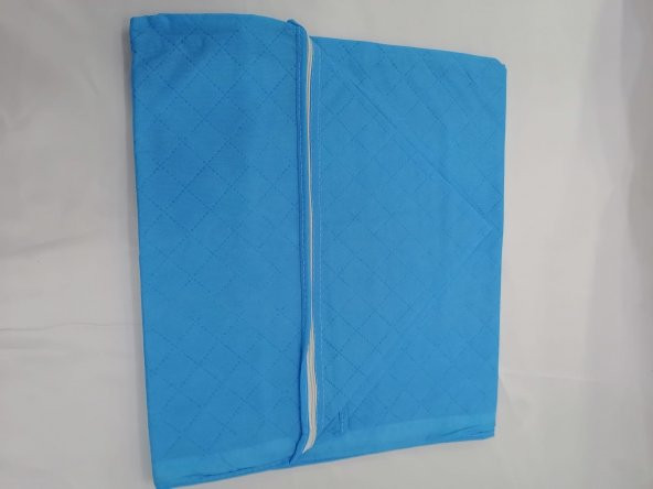 BÜYÜK BOY DÖŞEK YORGAN HURCU FERMUARLI TELA KUMAŞ  100X50CM ÖLÇÜSÜNDE MEGA BOY MAVI RENK - 4