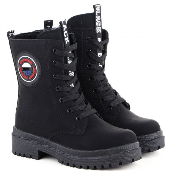 Vojo 7255 Rahat Sıcak Astarlı Fermuarlı Kız Çocuk Botu - 9