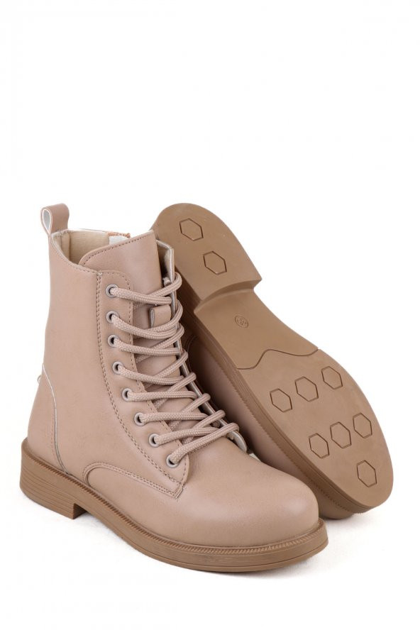 Vojo 0307 Rahat Taban Fermuarlı Kadın Bot 2 Renk - 8