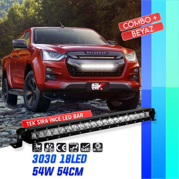 NKT GROUP 54 cm Offroad Led Bar  54w 18 Led