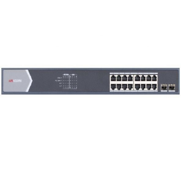 Hikvision DS-3E0518P-E/M 16 Port 2 Port SFP Uplink Rackmount Poe Switch