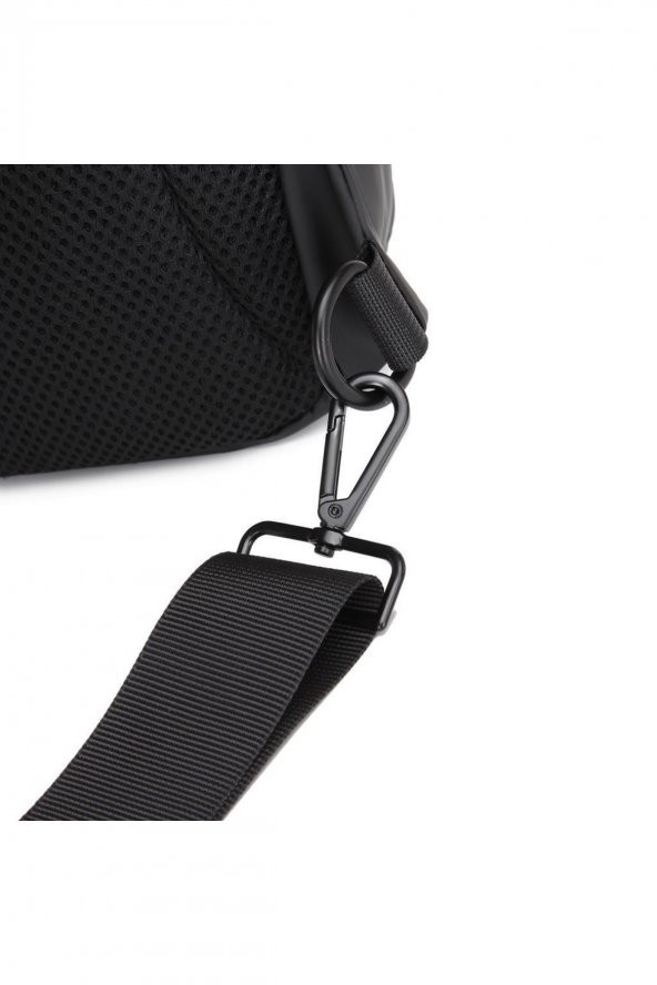 Gumi Kumaş Uniseks Bodybag Omuz Çantası 8654 K.gri - 6