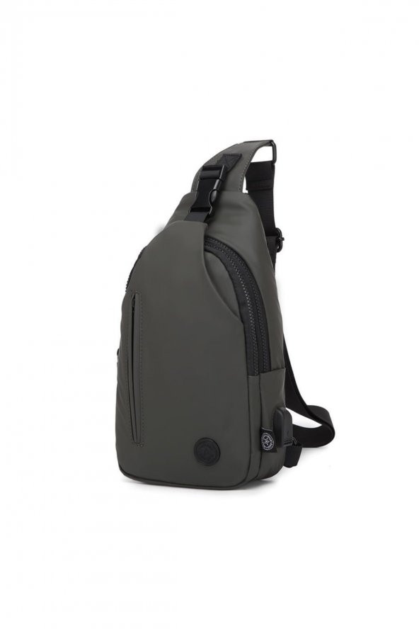 Gumi Kumaş Uniseks Bodybag Omuz Çantası 8654 K.yeşil - 3