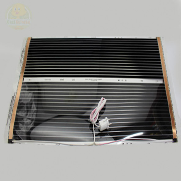 Karbon Isıtıcı Film 50x80 Cm Hazır Kablolu Fişli Kafes Kümes Zemin Ofis Oda Ayak Isıtıcı