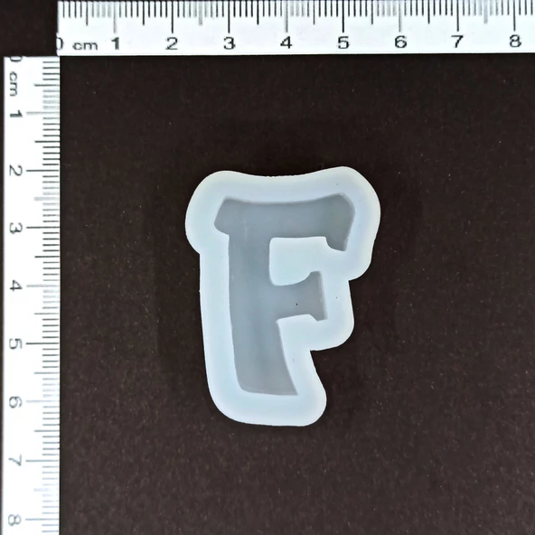 EPOKSİ REÇİNE F HARFİ SİLİKON KALIP 1. KALİTE HB2010-GF0080