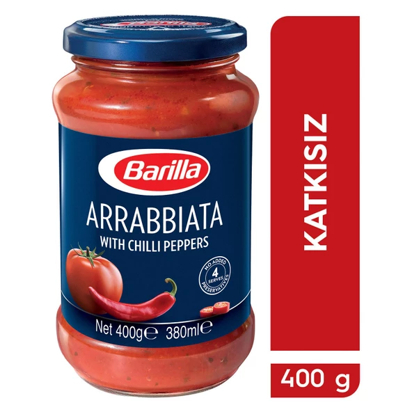 Barilla Arrabbiata Acılı Katkısız Makarna Sosu 400 Gr