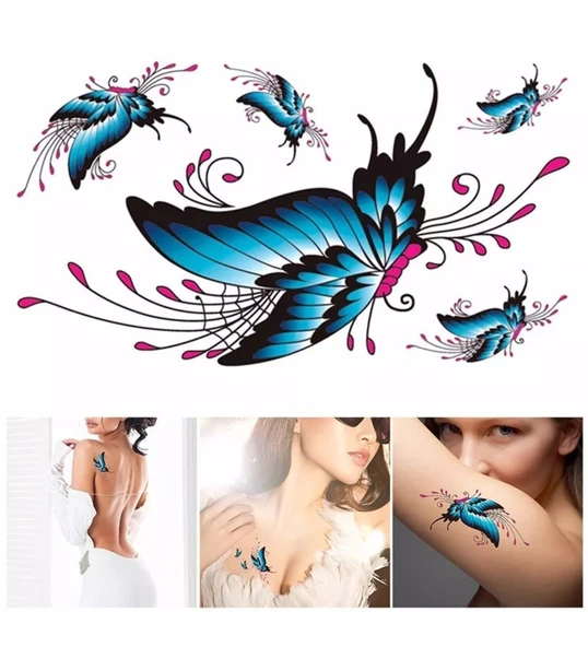 Tattoo Üç Boyutlu Dövme Geçici Dövme - 2