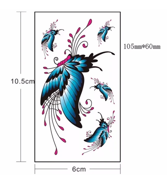 Tattoo Üç Boyutlu Dövme Geçici Dövme - 5