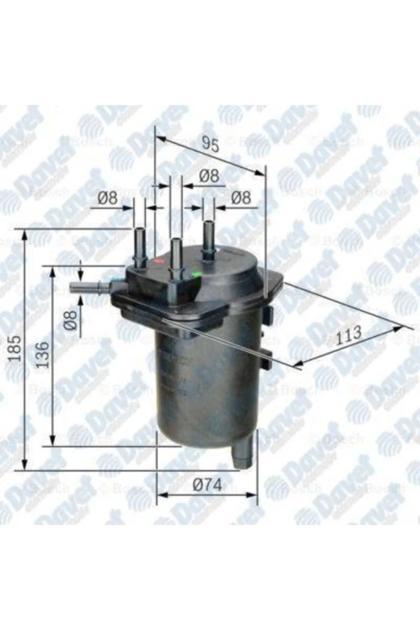0450907013- MAZOT FILTRESI CLIO II KANGOO MICRA III NOTE JUKE 1.5