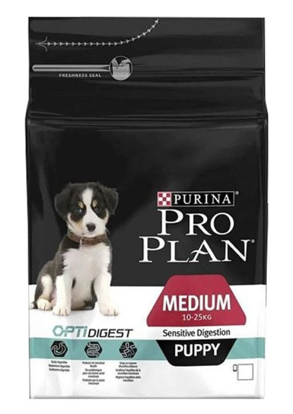Pro Plan Puppy Medium Lamb Digestion Kuzulu Hassas Orta Irk Yavru Köpek Maması 3 Kg x 4 Adet