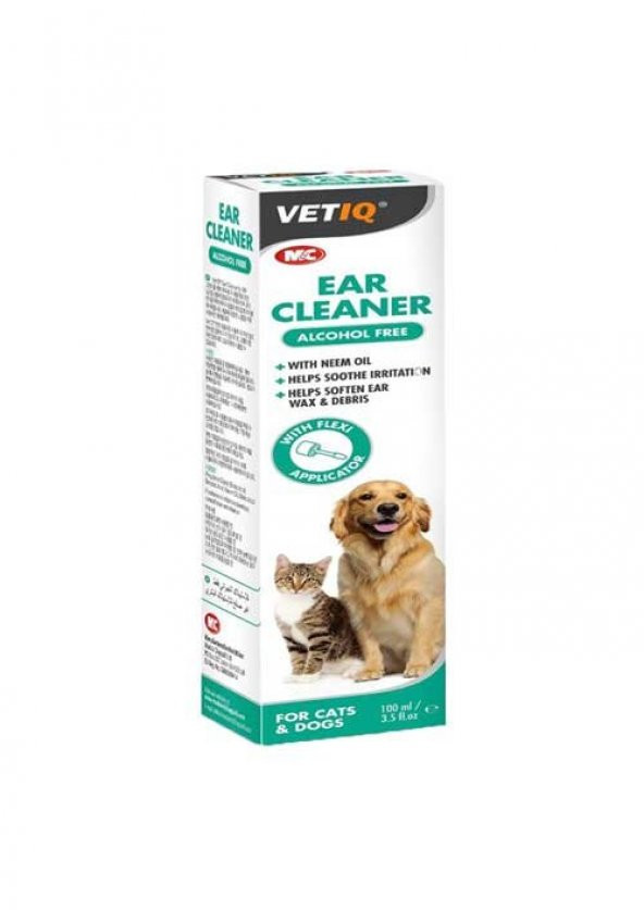 Vetiq Ear Cleaner Kedi Kulak Temizleme Losyonu 100 Ml