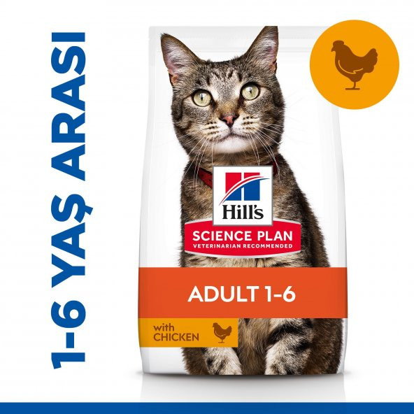 Hills SCIENCE PLAN Yetişkin Tavuklu Kedi Maması 15 KG