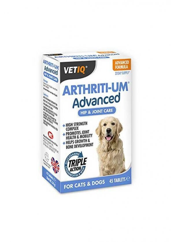 Vetiq Arthriti-Um Köpek Ve Kedi Kalça Ve Eklem Desteği 45 Tablet