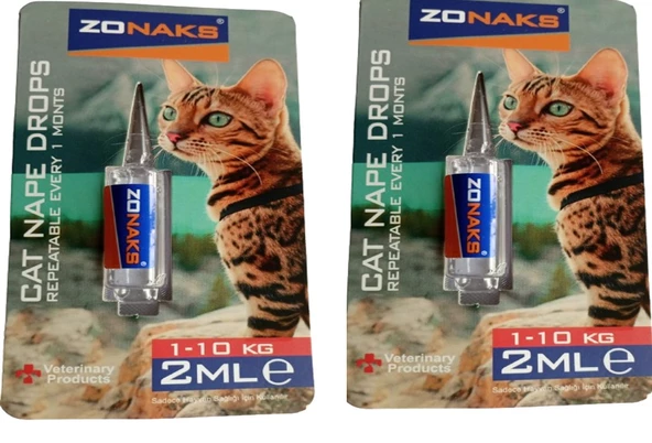 Zonax  Kedi Tüy & Deri Bakım Yağı 1x 2 ml X 2 Adet