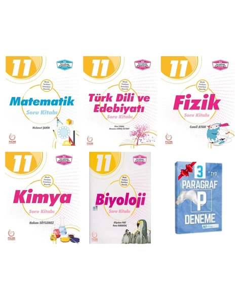 11.Sınıf Matematik Edebiyat Fizik Kimya Biyoloji Soru Bankası Set