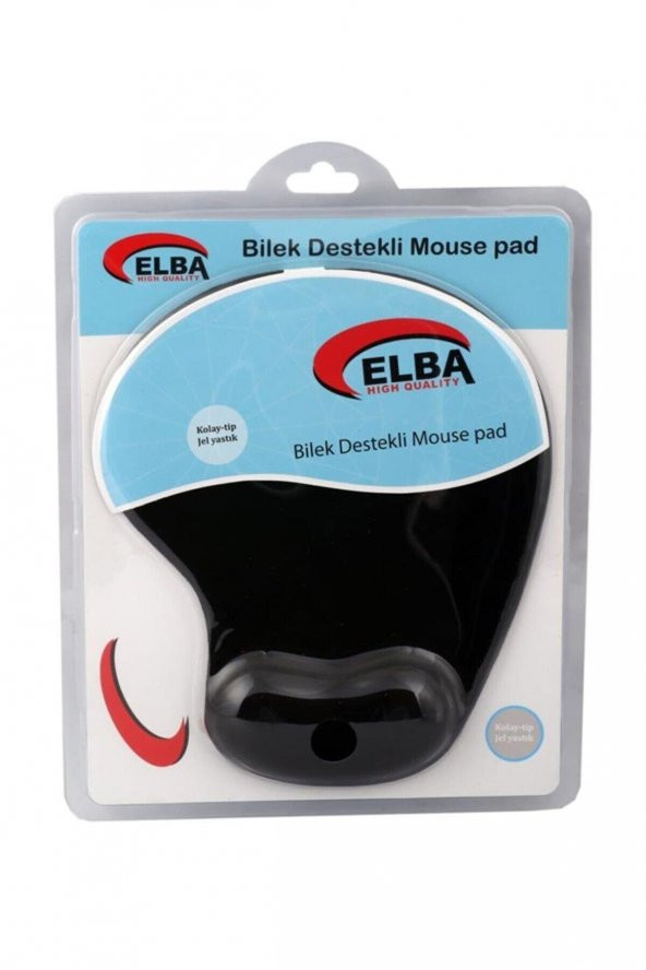 Elba Bileklikli Jel Mouse Pad Siyah Jel Bileklikli Mouse Pad Bileği Yormaz