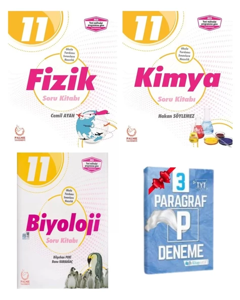 11.Sınıf Fizik Kimya Biyoloji Soru Bankası Set