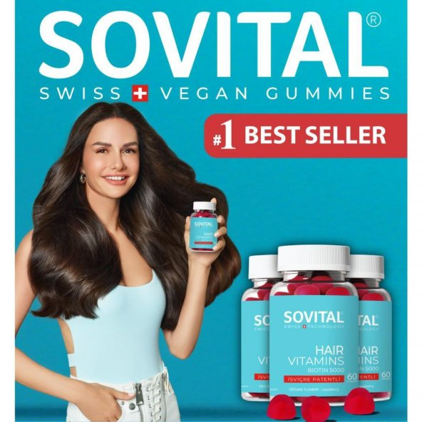 Sovital Hair Vitamin İsviçre Patentli 60 Vegan Gummy - 2