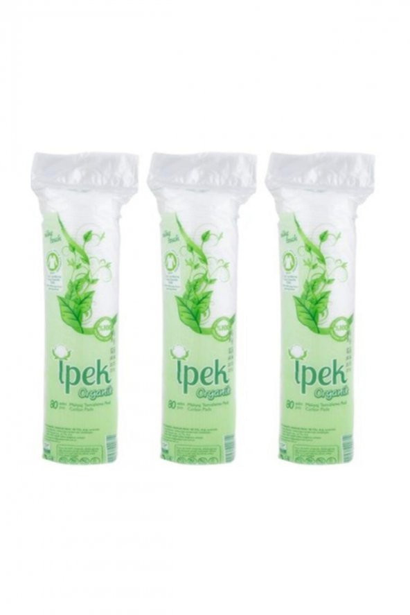 İpek Organik Makyaj Temizleme Pedi / Makyaj Pamuğu 80'li X 3 Adet ürün görseli 1