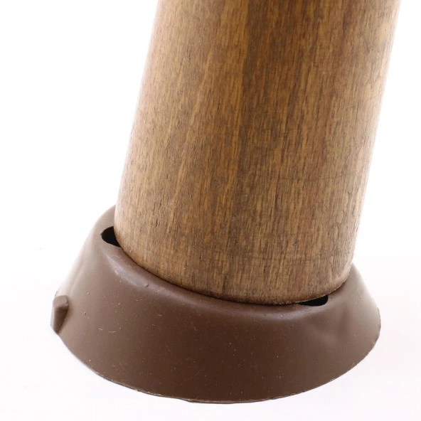 Mobilya Masa Sehpa Ayağı Bağlantı Aparatı Açılı Dereceli Ayak Tabanı Kahverengi (8 ADET) - 4