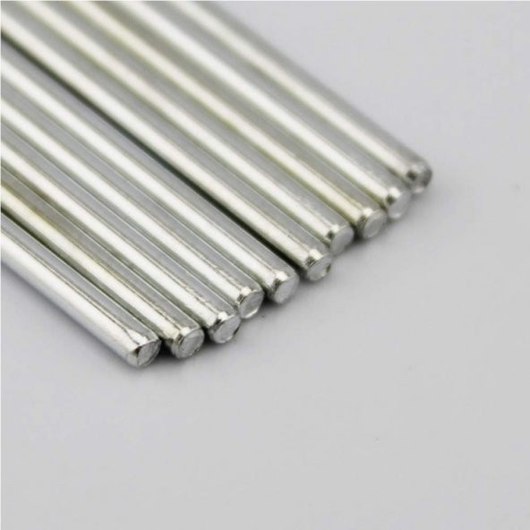 10 adet 2mm x 100mm Çelik Mil Çubuk