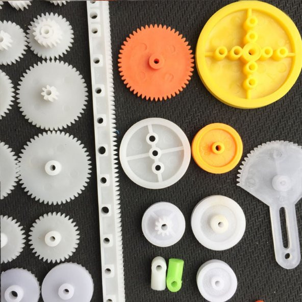 78 Parça Plastik Dişli Seti Rc Çark Arduino Oyuncak Robot Araba Mil Tekerlek - 2
