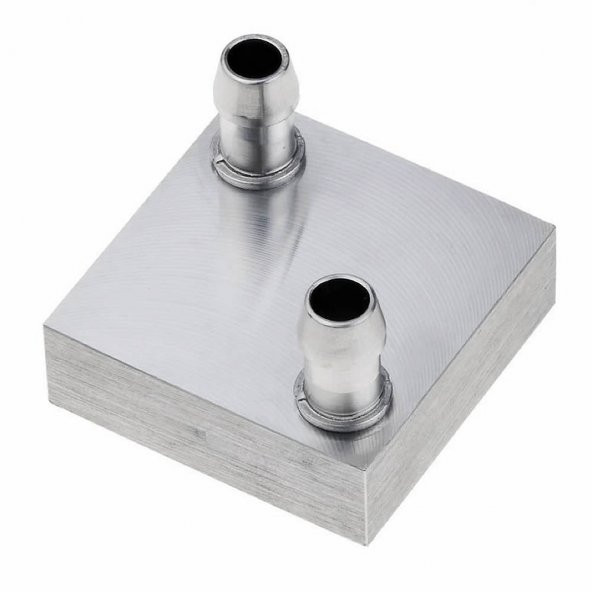 4x4cm Sıvı Su Aluminyum Soğutucu Blok 90 Derece Cpu Gpu Anakart Xbox Lazer Kafa Soğutma Radyatör - 4