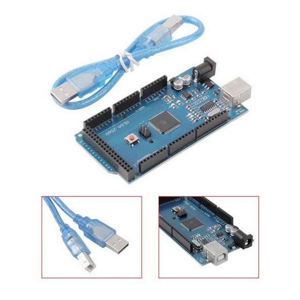 Arduino MEGA 2560 R3 Klon ( CH340 ) + Usb Kablo - 8
