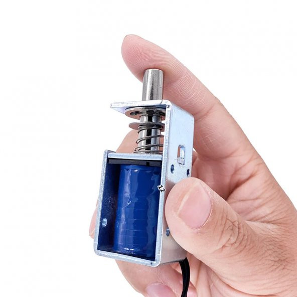 TAU-S0837DL-D Solenoid Kilit DC 12V 1A 12W 15N Elektrikli Manyetik Kapı Depo Kasa Kilidi 10mm Dil - 5