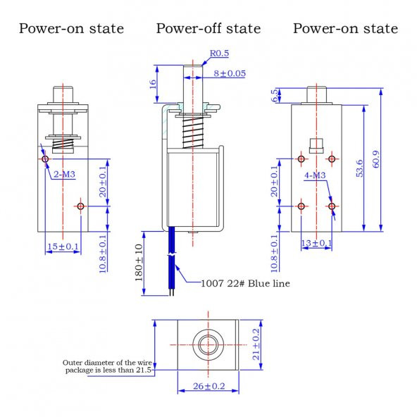 TAU-S0837DL-D Solenoid Kilit DC 12V 1A 12W 15N Elektrikli Manyetik Kapı Depo Kasa Kilidi 10mm Dil - 8