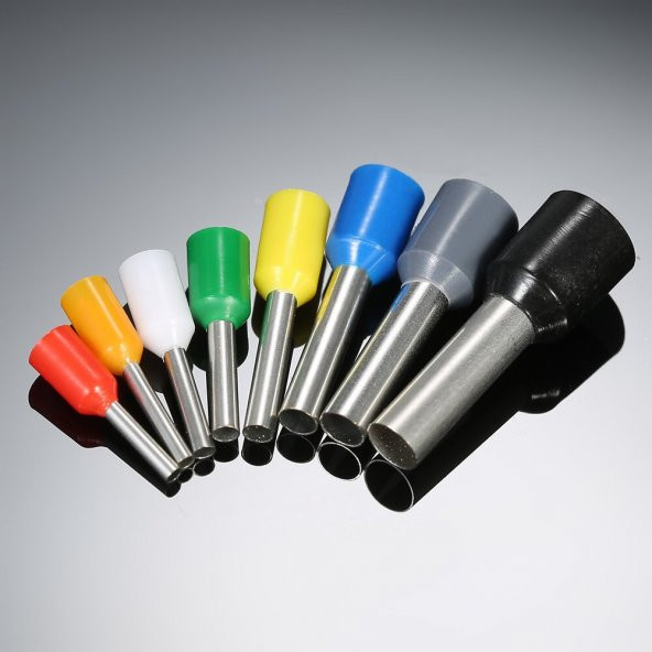 400 Parça İzoleli Kablo Ucu Set Kutulu Yalıtımlı Tel Terminal Soketi Sıkmalı Pin - Resim 3