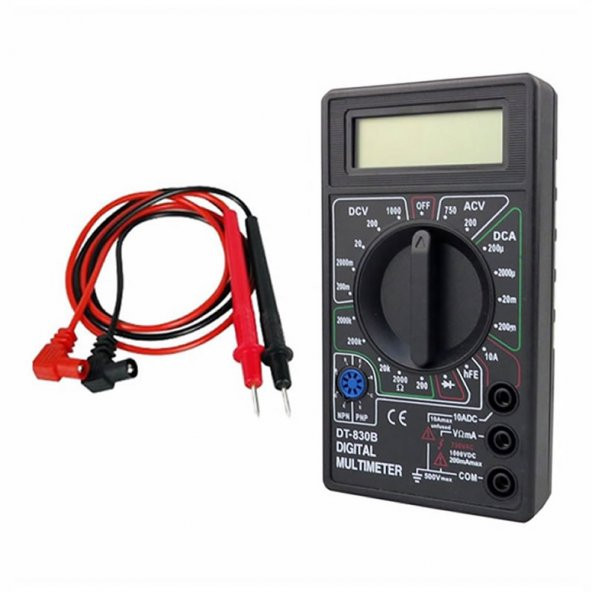 DT830B Multimetre Dijital Ölçü Aleti Avometre Voltmetre Ampermetre - 6
