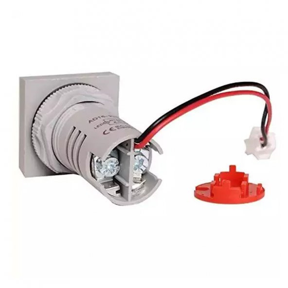 AC 20-500V 100A Kare Dijital Voltmetre Ampermetre 220V Kırmızı - Resim 5