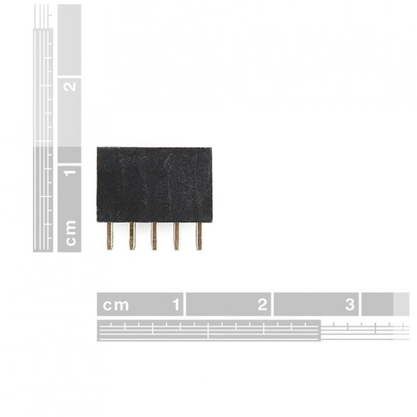5 Pin Tek Sıra Dişi Header 180 Derece 1x5 Pin 2.54mm Soket Konnektör - 6