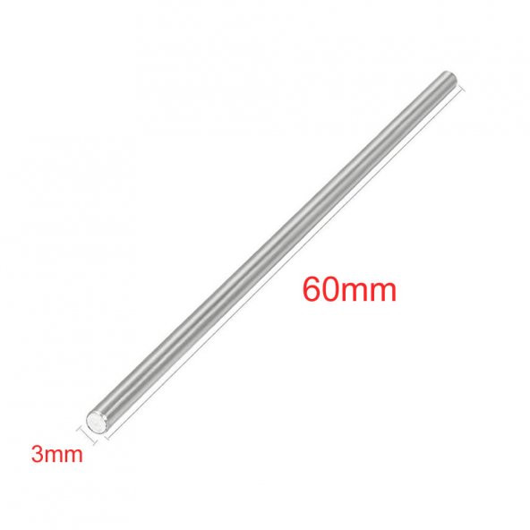 3mm x 60mm Metal Mil Çelik Çubuk Aks Oyuncak RC Araba Robot - 2