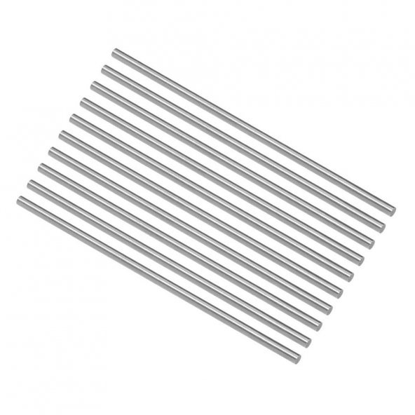 3mm x 100mm Metal Mil Çelik Çubuk Aks Oyuncak RC Araba Robot  (10 adet) - 6